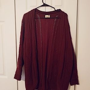 Maroon Cardigan